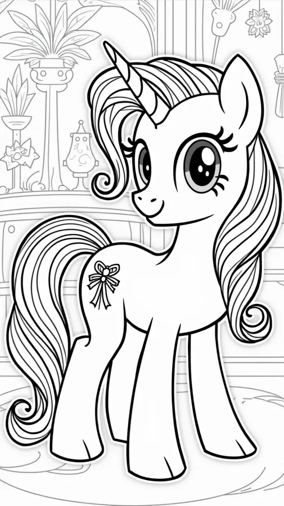 My Little Pony Coloring Pages Rarity